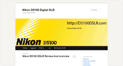 Desktop Screenshot of d5100dslr.com